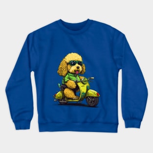 BMF Golden Doodle Riding Scooter Crewneck Sweatshirt